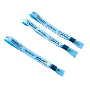 Pulseras Promocionales Desechables Personalizadas, Impresas por Sublimación en Tela Tejida, Ecológicas y Económicas - Product Image 1