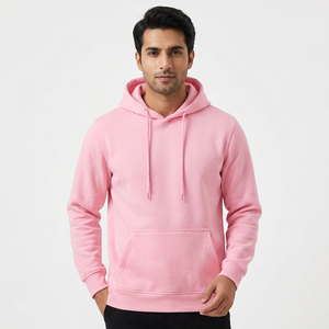 Solid Color Men Hoodies Fleece Warm Mens <b>Sweatshirt</b> Fashion Streetwear Casual Men's Loose Breathable Pullovers Brand Hoody - Product Image 1