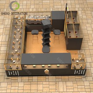 <strong>Yoshing</strong> Luxury LED Lighting Beauty Display Booth &amp; Perfume Counter Custom Cosmetic Center Kiosk for Retail Store - Product Image 1