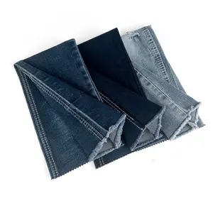 Stok pabrik Cina 10s kain jeans TR benang kain denim tengah kain jeans elastis untuk produsen denim dengan grosir