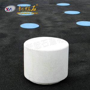 New Stone Building Materials Round <b>Stool</b> White Cement Outdoor <b>Garden</b> Chair High Performance Concrete Indoor Outdoor Use - Product Image 1