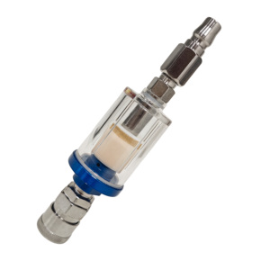 Air Oil Water Separator Filter Kit Water Trap Clear Painting Moisture Separator 1/4 Inch Thread <b>Sprayer</b> Air Compressor Tool - Product Image 5