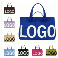 Nouvel Arrivage Sac à Main Tricoté Durable Brodé de Lettres Grande Capacité pour Femme Style Urbain Simple Double Bandoulière