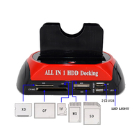 Estación de Acoplamiento USB a IDE/SATA para Discos Duros, Carcasa Todo en Uno de 2.5/3.5 Pulgadas para Mac/PC, Material PU, Molde Privado, en Stock
