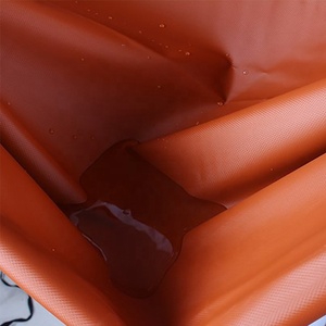 Delantal de vinilo impermeable, delantales de trabajo ajustables para lavar platos, limpieza de peces, jardinería, carnicero y cuidado de perros, color negro - Product Image 4