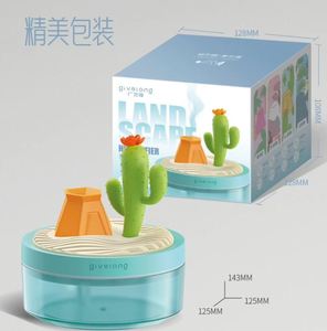 Humidificador de aire con diseño de paisaje de explosiones transfronterizas, simulación de plantas, juguetes para coche, máquina de juguete aromática, regalos de ambiente colorido - Product Image 5