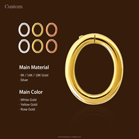 Fermoir en or véritable 14K accessoires de bijoux à bricoler soi-même breloque en or bague ouverte avec breloques pour bracelet à bricoler soi-même collier résultats de bijoux