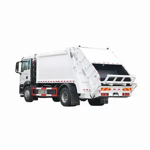 Caminhão compactador de lixo Sinotruk 15m3 Lifter Bin para venda na Etiópia