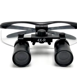 แว่นขยายแบบคาดศีรษะ4X พร้อมกระจกออปติคอลเคลือบสีดำปรับได้แว่นขยายคุณภาพสูง - Product Image 1