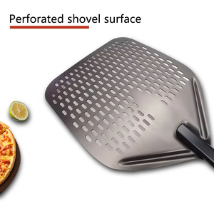 Pala para pizza redonda de aluminio anodizado de 16 pulgadas con mango de aleación de aluminio totalmente metálico - Product Image 5