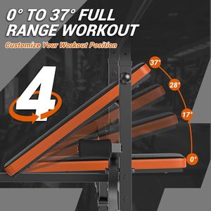 Multi-Function Iron Durable Adjustable Foldable Weight Lifting Power Rack Gym Fitness Equipment Strength <b>Dumbbell</b> Bench - Product Image 5