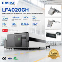 Mesin Pemotong Laser Serat Perunggu 20kw 4020GH untuk Baja Karbon 40Mm