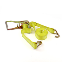 2025 nouveau jaune 2 pouces rétractable à cliquet sangles d'arrimage 5000KG capacité Polyester e-track corde à cliquet Cargo ceinture d'arrimage