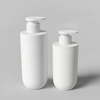Bouteilles en plastique PET recyclables de 350 ml et 500 ml, personnalisables en couleur, pour sérum, lotion, shampoing et soins de la peau, grande capacité, pour soins de la peau