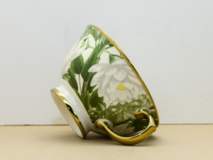 Set Tazza e Piattino in Fine Porcellana <span class=keywords><strong>Bona</strong></span> China 217ml, Elegante Tazza da Tè in Ceramica con Motivi Floreali, Fatta a Mano - Product Image 3