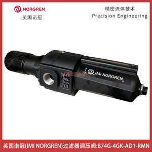 วาล์วลดแรงดันนอร์เกรน B74G-4GK-AD1-RMN 1/4 นิ้ว โมดูลนิวแมติกสำหรับแก๊ส - Product Image 1