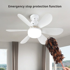 E27 fan hâm mộ ánh sáng bóng Đèn trần <span class=keywords><strong>Led</strong></span> Fan <span class=keywords><strong>RGB</strong></span> di chuyển đầu Nhà Thông Minh Đèn trang trí nội thất 360 xoay điều khiển từ xa hiện đại Quạt trần - Product Image 5