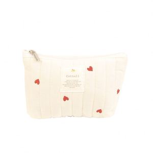 Bolsa de Maquillaje de Viaje con Cierre, Linda y de Alta Calidad, Gran Capacidad, Cómoda, de Algodón para Mujer, Hermosa Bolsa de Almacenamiento de Algodón - Product Image 3