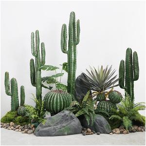 Plante Artificielle Personnalisée pour <span class=keywords><strong>D</strong></span>écoration Murale, Arrière-plan de Gazebo Extérieur, Vente en Gros de <span class=keywords><strong>Cactus</strong></span> Artificiels - Product Image 5