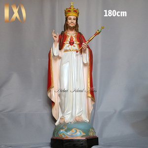 Estatuas Religiosas de Poliresina Ideal Arts, Figura Católica del <span class=keywords><strong>Rey</strong></span> del Sagrado Corazón de Jesús en Venta - Product Image 6