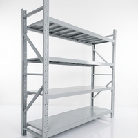 Étagères de rangement métalliques sans boulons, couleur personnalisée, multi-niveaux, réglables, pour garage, entrepôt, atelier, rangement domestique