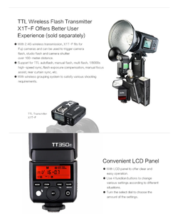Flash pour appareil photo Godox TT <span class=keywords><strong>350</strong></span> TTL, 1/8000s haute vitesse, système sans fil 2.4G, flash Speedlite pour Canon, pour Nikon, pour Fuji, pour <span class=keywords><strong>Sony</strong></span> - Product Image 2