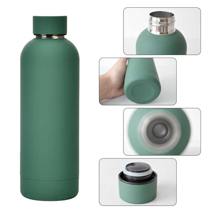 Custom Logo 500Ml Reusable Double Wall Vacuum Flask Gym Sports ...