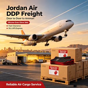 Transport de fret porte-à-porte <span class=keywords><strong>Jordan</strong></span> Air DDP pour ensembles de <span class=keywords><strong>gants</strong></span> de four en silicone, dédouanement rapide, service d'expédition express DHL UPS à Aman - Product Image 1