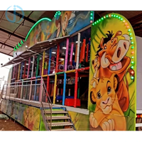 Équipement de divertissement extérieur mobile personnalisable avec remorque pour enfants en promotion
