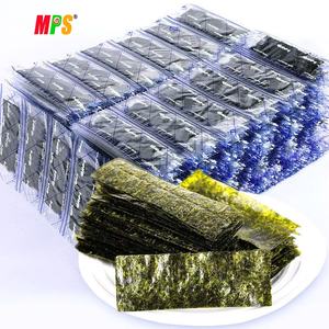 Feuilles <span class=keywords><strong>de</strong></span> Snacks d'Algues Assaisonnées - Saveur Sel Marin 12 Paquets Individuels <span class=keywords><strong>Nori</strong></span> Naturel Premium Croustillant et Grillé - Product Image 4