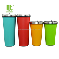 Groupe 24oz Gobelet isolé sous vide en acier inoxydable sans BPA Tasse à café à sublimation unique avec couvercle pour gobelet à narguilé scolaire