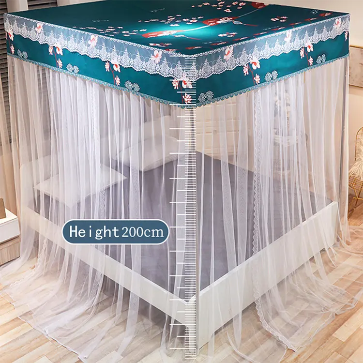 Hot Sale Fashion Foldable Family Adult Baby King Size Double Bed Frame Canopy Curtain Mosquito Net