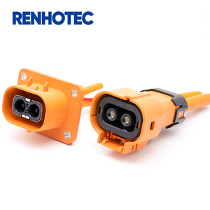 Conector de alta tensión para automóvil, Conector recto de 2 pines, 50A HVIL