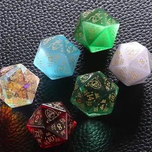 Custom Stone Dice set Natural gem Stone D20 Dice for RPG game dnd