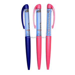 Stylo bille en plastique PVC avec clip liquide, graphisme 2D, emballage personnalisé, cadeau authentique, écriture fluide - Product Image 1