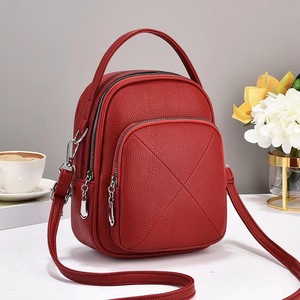 <b>Mini</b> Women's Faux Leather <b>Backpack</b> With Detachable Shoulder Strap Small Capacity Softback Style All Seasons Use - Product Image 4