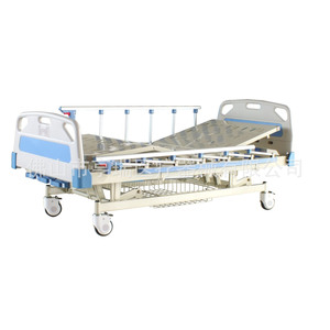 เตียงผู้ป่วยแบบปรับได้ 3 ฟังก์ชั่น รุ่น HR-633 ยี่ห้อ Henry Manual Hospital Bed ทำจากสแตนเลส สำหรับผู้สูงอายุและผู้ป่วยพักฟื้น - Product Image 4