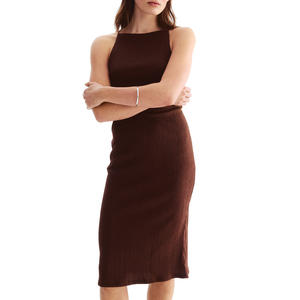 Vestido Bodycon con Estampado Digital y Cintura Natural Personalizado al por Mayor en Tejido de Punto Premium para Pedidos al por Mayor de Minoristas - Product Image 1