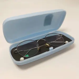 Prix bon marché étui à lunettes transparent boîte optique rigide étui à lunettes en plastique emballage multicolore étui à lunettes en plastique ABS