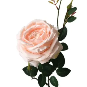 FC2403 Heißer Verkauf Lange Stamm Seide Künstliche Rose Blume für Hochzeit Dekoration