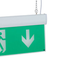 Panneau de sortie d'urgence à LED Usine Vente en gros Panneau de sortie d'urgence à LED personnalisé Couloir Support suspendu Panneaux de sortie d'urgence à LED