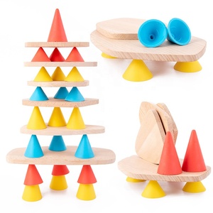 Rango de edad 5 a 7 años Kit de construcción de juguetes educativos de madera-Torre de equilibrio maestra bloques apilables bloques de construcción para niños - Product Image 3