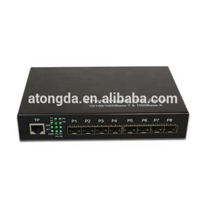 Commutateur <span class=keywords><strong>Fibre</strong></span> Optique Gigabit SFP 8 Ports OEM avec 2 Ports RJ45 10/100/1000 – Prix Compétitif – Commutateur Optique 8 Fibres 2 RJ45 - Product Image 3