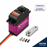 Moteur Servo Robot XQ-RS413 13kg 180 Degrés Engrenage Titane Sans Noyau Numérique OEM Vente en Gros 4.8V-6V Bateau RC