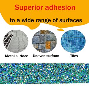 Mẫu miễn phí không thấm nước không có dư lượng độ bám dính mạnh mẽ Màu Đỏ màu xanh thân thiện với môi cao su chống trượt băng cho hồ bơi, cầu thang - Product Image 3