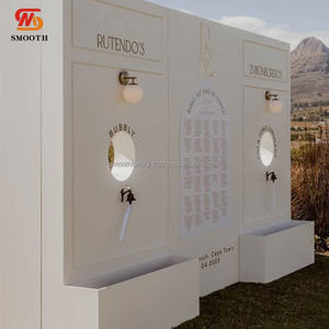 Anillo acrílico interesante suave para bebida evento champán pared acrílico telón de fondo soporte para boda evento Fiesta - Product Image 2