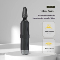 Parapluie pliant inversé créatif semi-automatique Protection contre le soleil et la pluie Éclat monté sur voiture Voyage pliant épaissi renforcé