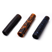 Capuchon de stylo-plume en celluloïd sur mesure, tournage CNC, découpe à facettes, tube de stylo en résine polie pour pièces de stylo-plume faites à la main