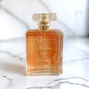 Flacon de parfum de mariée gravé sur mesure, <span class=keywords><strong>cadeau</strong></span> de mariage personnalisé, <span class=keywords><strong>étiquette</strong></span>s personnalisées de luxe en or pour la mariée - Product Image 3