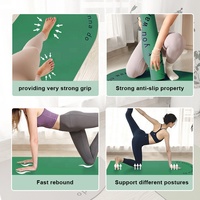 Tapis de yoga d'entraînement de studio de Pilates en caoutchouc naturel semi-circulaire de 5 mm d'épaisseur, doux, avec logo personnalisé, fabriqué par Sansd Factory